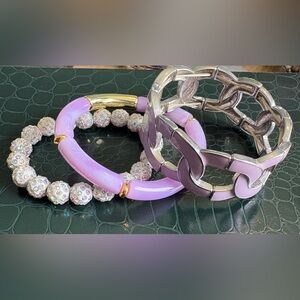 Lilac Women’s Bracelet Set - Fashion Jewelry